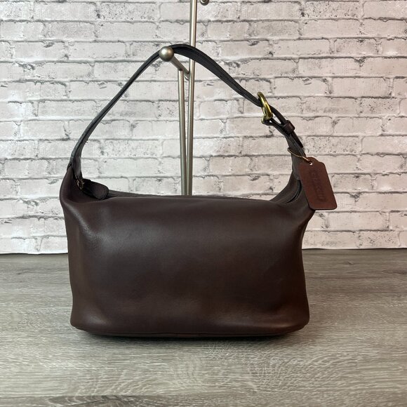 Vintage Old COACH 4145 Soho Bag/Handbag Shoulder Bag Dark Brown Leather Good - Picture 1 of 8
